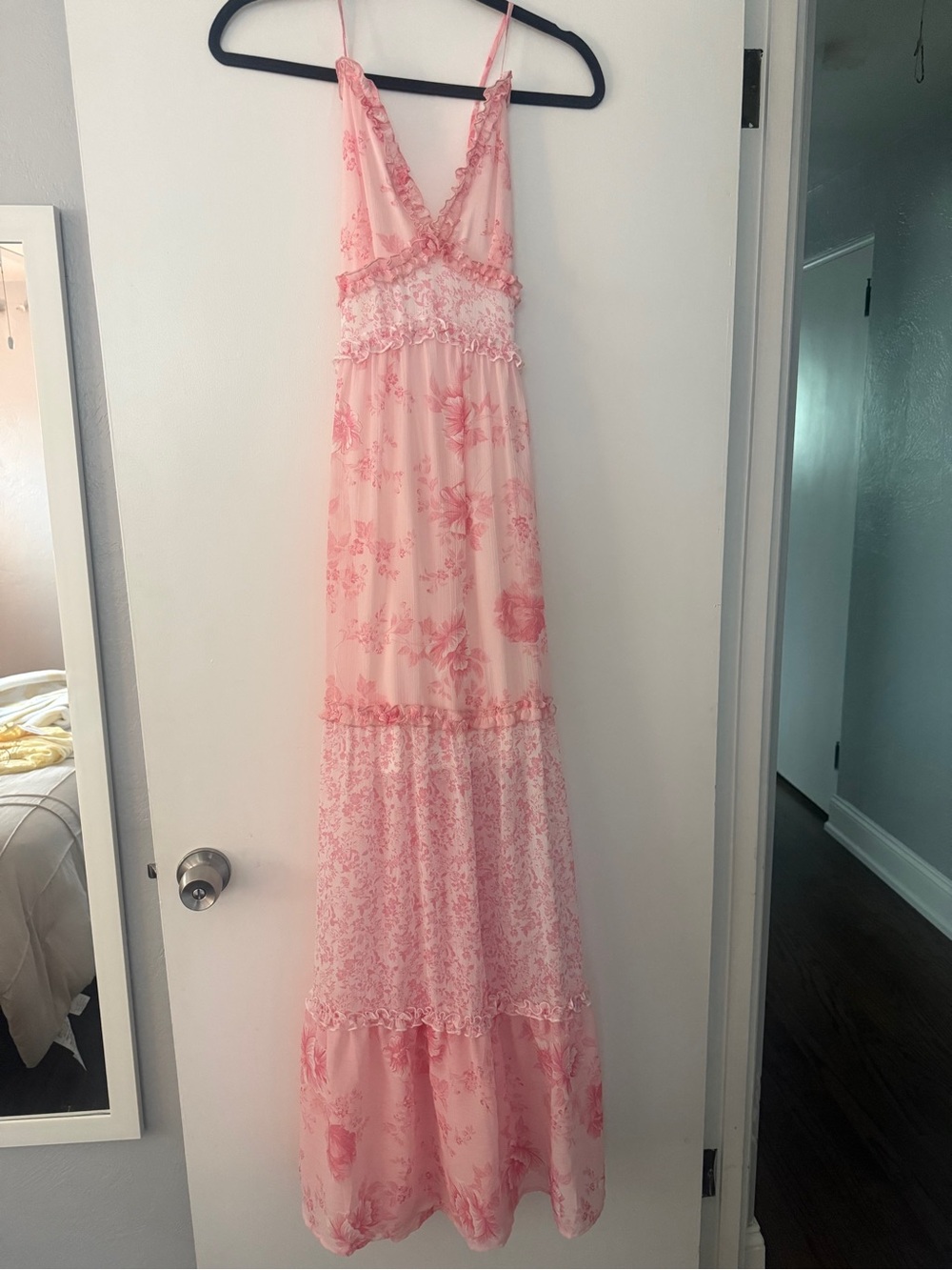 Altar’d State Pink Floral Maxi Dress